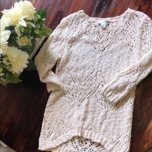 Off white knit sweater